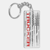 レッドトラッカーズフラグ キーホルダー (正面左)