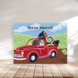 レッドトラックとラボの新しいアドレス 案内ポストカード