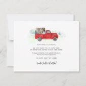 レッドトラックの新しいアドレスの発表を移動する ノートカード (裏面)