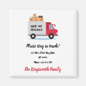 レッドトラックの発表を行っパーソナライズされたた マグネット (正面)