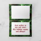 レッドトラッククリスマスオーナメント4 シーズンカード (内部)