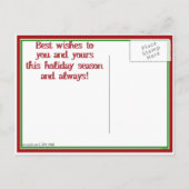 レッドトラッククリスマスオーナメント(4) シーズンポストカード (裏面)