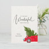 レッドトラッククリスマスカード サンキューカード (スタンド正面)