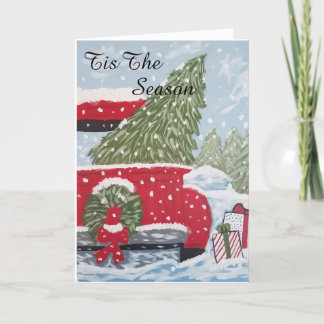 レッドトラッククリスマスカード シーズンカード