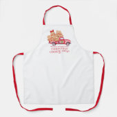 レッドトラッククリスマスクッキーの交換 エプロン (正面)