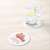 レッドトラッククリスマスクッキーの交換 ペーパーコースター (インサイチュ)