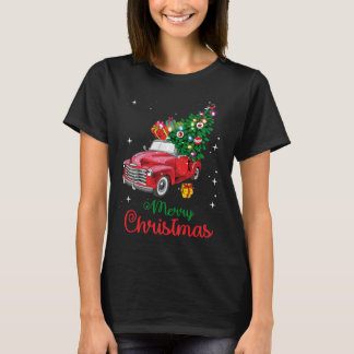 レッドトラッククリスマスツリー Tシャツ