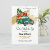 レッドトラッククリスマスパーティの招待状 招待状 (スタンド正面)