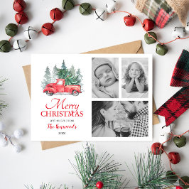 レッドトラッククリスマスホリデー3写真 シーズンカード