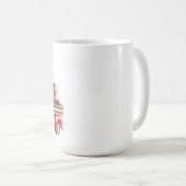 レッドトラッククリスマスマグカップ コーヒーマグカップ (正面右)