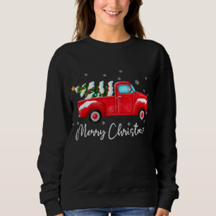 レッドトラッククリスマスライトサンタヴィンテージクリスマス スウェットシャツ