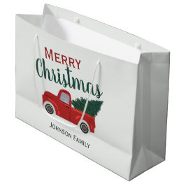 レッドトラッククリスマス ラージペーパーバッグ