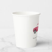 レッドトラックハッピー感謝祭秋カボッキンハーベスト 紙コップ (右)