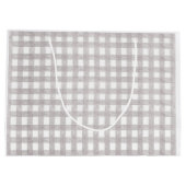 レッドトラックバッファローチェッククリスマス抱き枕 ラージペーパーバッグ (裏面)