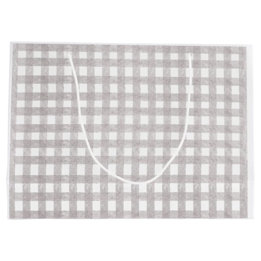 レッドトラックバッファローチェッククリスマス抱き枕 ラージペーパーバッグ (裏面)