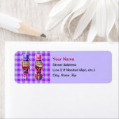 レッドトラックバレンタイン付きくるみ割り住所 シール (インサイチュ)