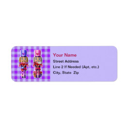 レッドトラックバレンタイン付きくるみ割り住所 シール