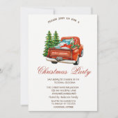 レッドトラックパインツリーズクリスマスパーティー 招待状 (正面)