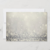 レッドトラックパインツリーズ《写真》ぼけ味雪の結晶クリスマス 招待状 (裏面)