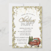 レッドトラックパインツリーS、星クリスマスパーティー 招待状 (正面)