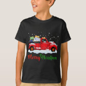 レッドトラックビデオゲームのコントローラーMerry Christmas M Tシャツ (正面)