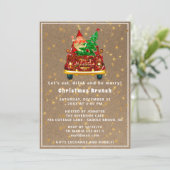 レッドトラックメリークリスマスツリーブランチ夕食Rusti 招待状 (スタンド正面)