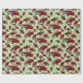 レッドトラックラッピング紙 ラッピングペーパー (フラット)