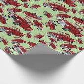 レッドトラックラッピング紙 ラッピングペーパー (角)