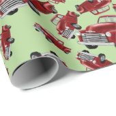 レッドトラックラッピング紙 ラッピングペーパー (ロールコーナー)