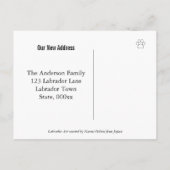 レッドトラックラブラドールの新住所案内 案内ポストカード (裏面)