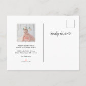 レッドトラック新しいホールをデッキクリスマスフォトムービング 案内ポストカード (裏面)