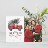 レッドトラック新年ニューホームフォトホリデームービング 案内状 (スタンド正面)