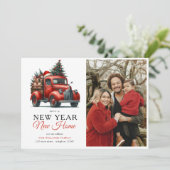 レッドトラック新年ニューホームフォトホリデームービング 案内状 (スタンド正面)