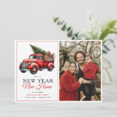 レッドトラック新年ニューホームフォトホリデームービング 案内状 (スタンド正面)