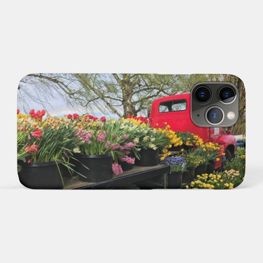 レッドトラック春の花&レインボー Case-Mate iPhoneケース (裏面(横))