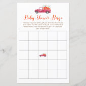 レッドトラック秋リトルカボチャ赤ちゃんシャワービンゴ (正面)