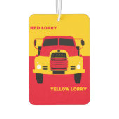 レッドトラック、イエロートラック カーエアーフレッシュナー (裏面)