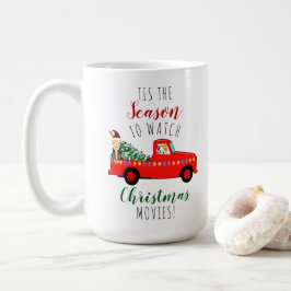 レッドトラック&クリスマスムービーを見る季節 コーヒーマグカップ