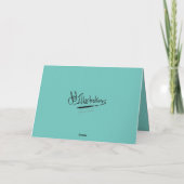 レッドトラック、4x4、イエロー・ラブラドール・レトリーバー、雪の休日のクリスマス シーズンカード (裏面)