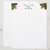 レッドトランペットつる植物 レターヘッド (正面/裏面)