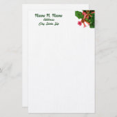 レッドトランペットつる植物 便箋 (正面/裏面)