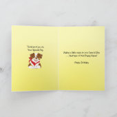 レッドトリオーシーパッピーハッピーバースデー カード (内部)