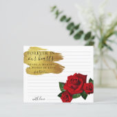 レッドトルコバラ共有メモリ葬儀カード (スタンド正面)