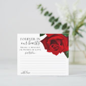 レッドトルコバラ共有メモリ葬儀カード (スタンド正面)