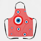 レッドトルコ邪悪なアイエプロン エプロン (正面)
