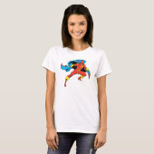 レッドトルネードケープポーズ Tシャツ (正面フル)