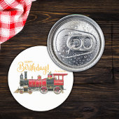 レッドトレインハッピーバースデーサンドストーンコースター コースター