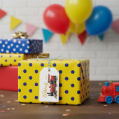 レッドトレインハッピーバースデー ギフトタグ