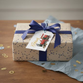 レッドトレインハッピーバースデー ギフトタグ