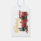 レッドトレインハッピーバースデー ギフトタグ (裏面)